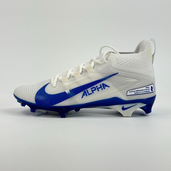 Nike Alpha Menace 4 Elite \'White Hyper Royal\' FD7036-103 Football size 10 READ